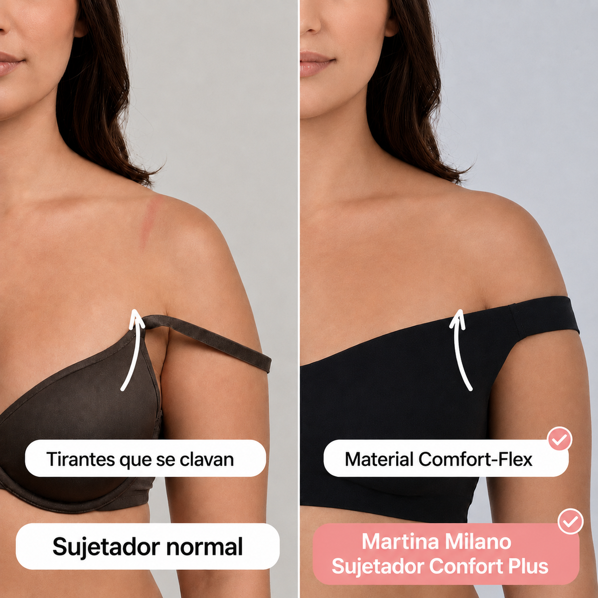 Sujetador Cómodo Plus Sin Costuras y Sin Aros