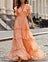 PETAL FLUTTER | VESTIDO MAXI DE GASA