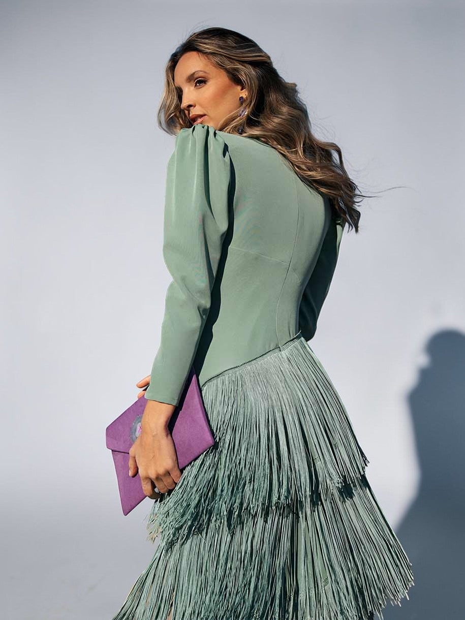 Emma | Vestido elegante con flecos