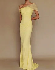 SLEEK ROMANCE | VESTIDO DE NOCHE DRAPEADO