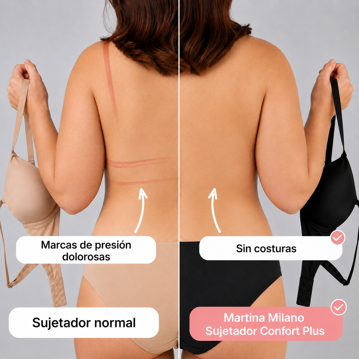 Sujetador Cómodo Plus Sin Costuras y Sin Aros