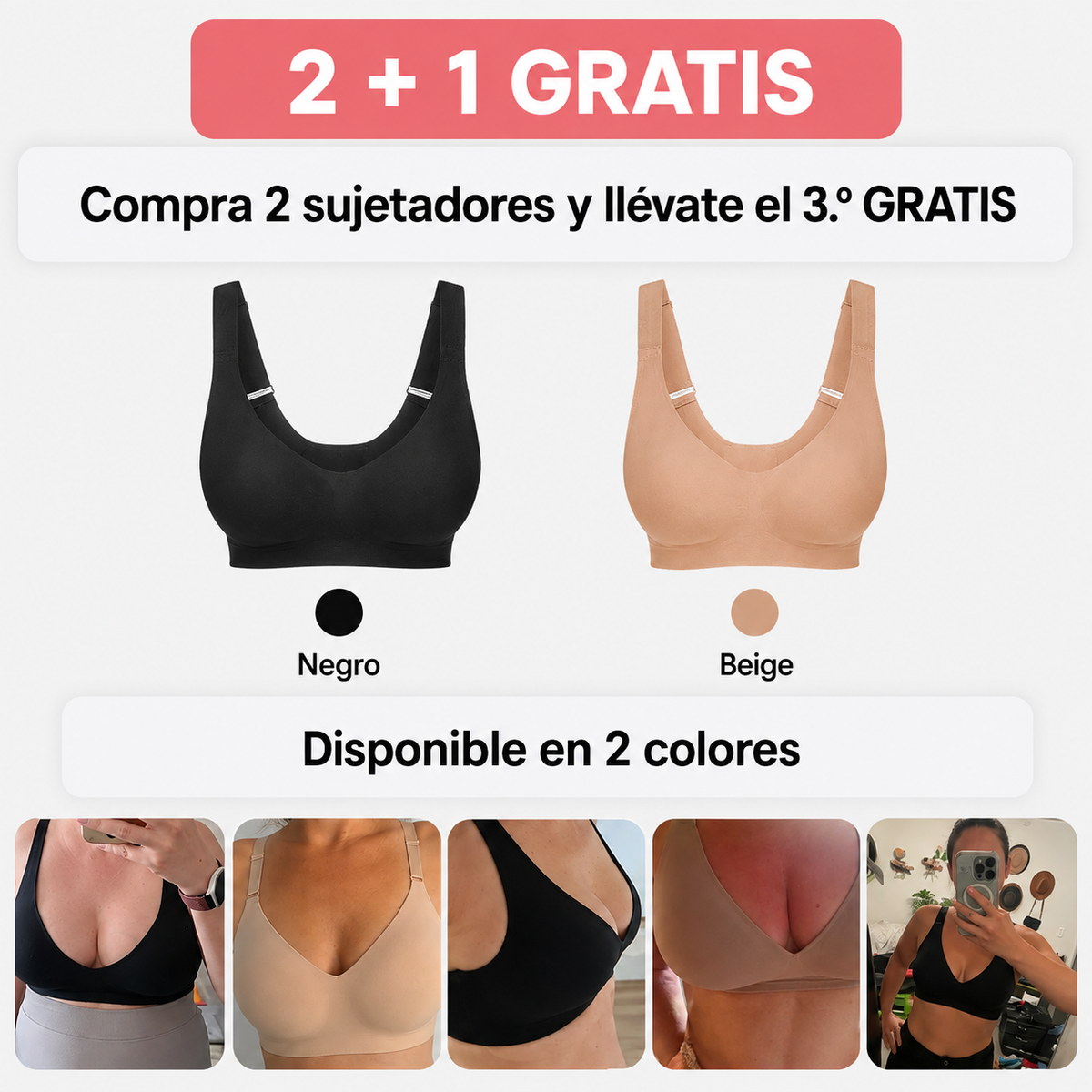 Sujetador Cómodo Plus Sin Costuras y Sin Aros