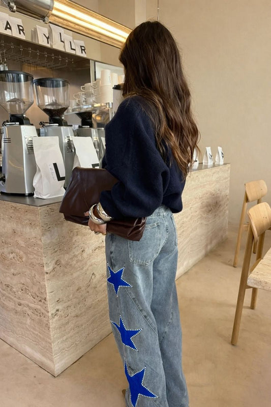 MIA | Jeans Casual rectos de estrellas azules