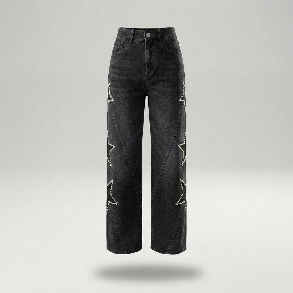AINARA | Jeans Casual de estrellas