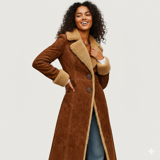 Abrigo Largo Vintage Chic