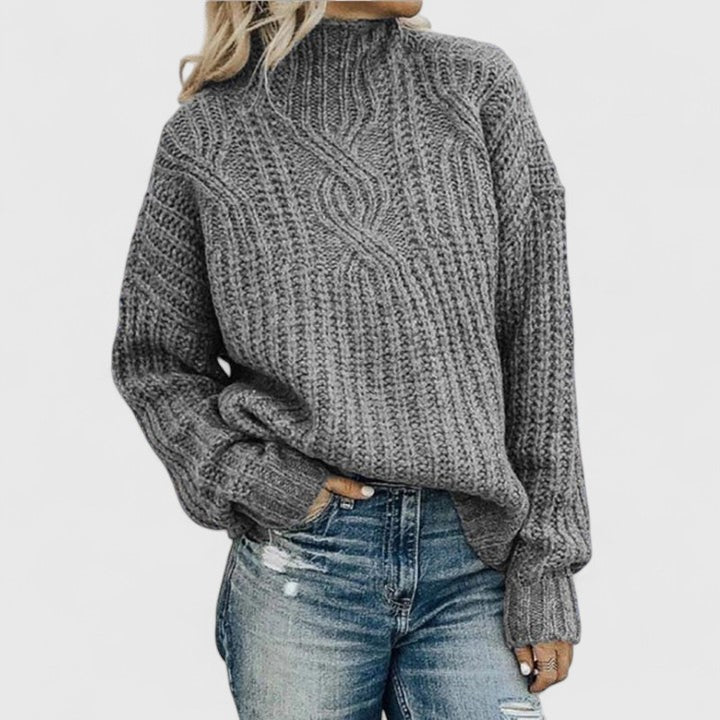 JERSEY TRENZADO COZY BLACK