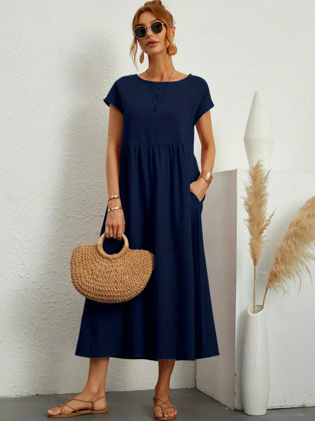 Camila | Vestido midi fluido de elegancia atemporal