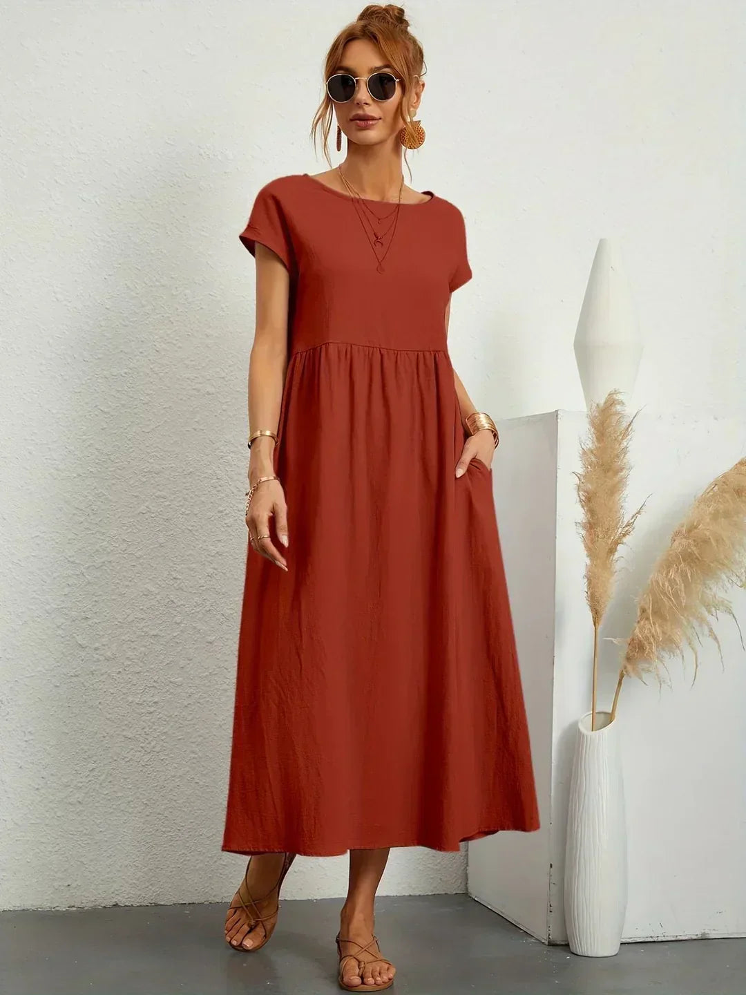 Camila | Vestido midi fluido de elegancia atemporal