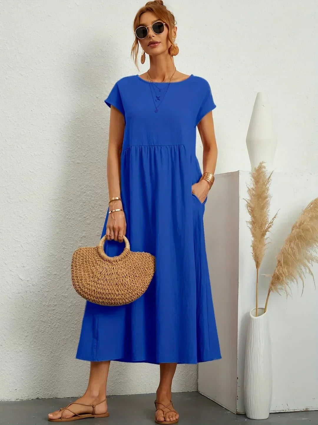 Camila | Vestido midi fluido de elegancia atemporal