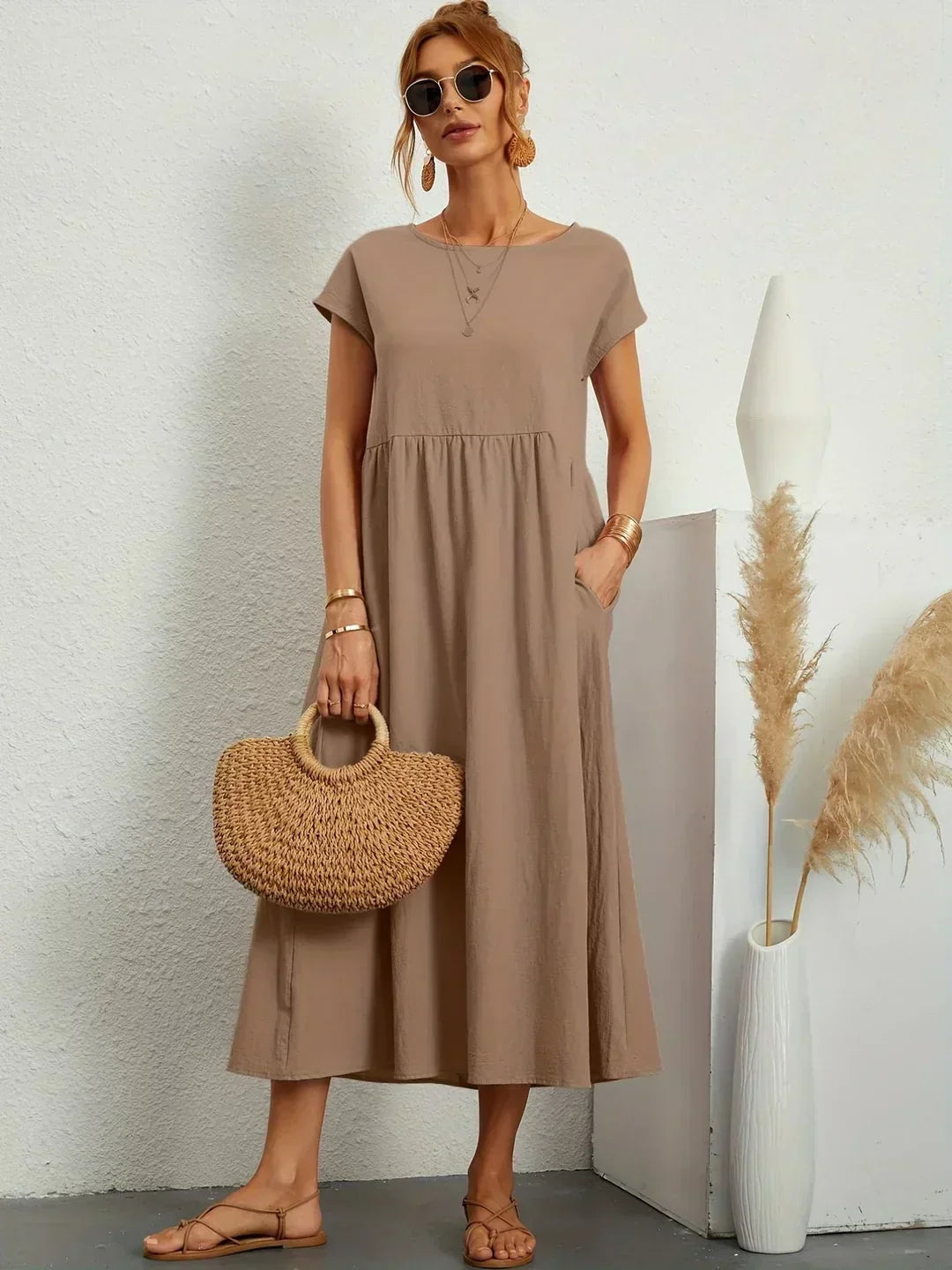 Camila | Vestido midi fluido de elegancia atemporal