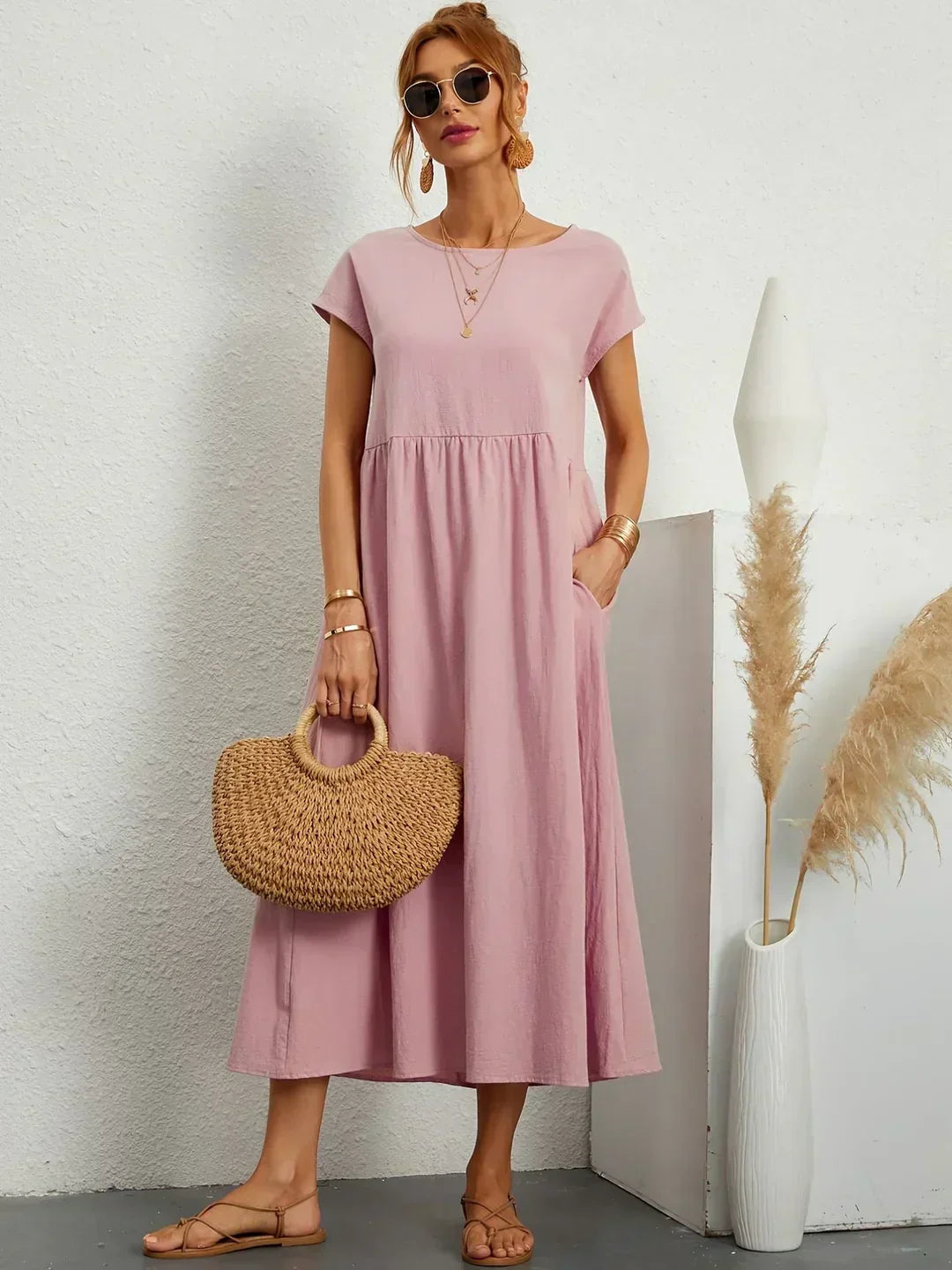 Camila | Vestido midi fluido de elegancia atemporal