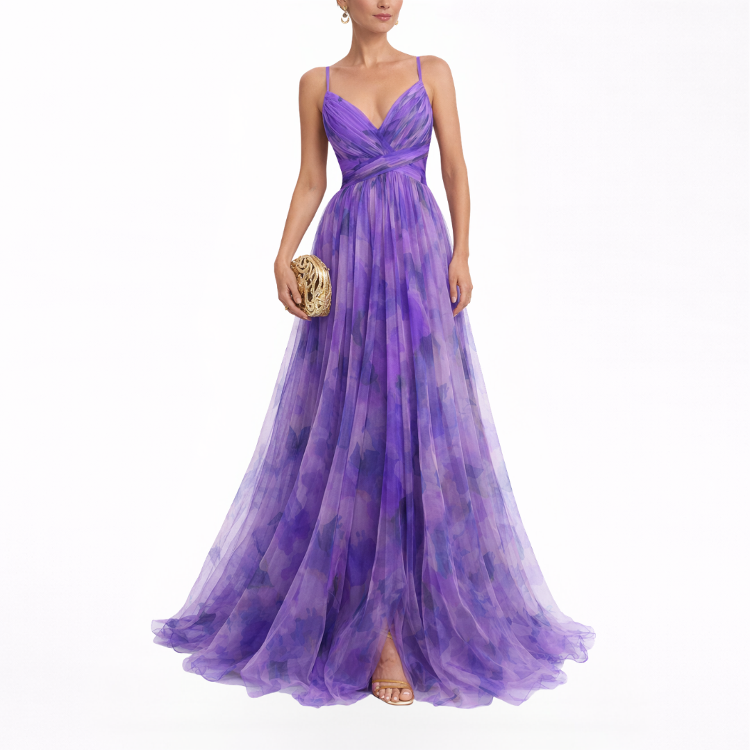 Giselle | Encantador Maxi Vestido con Diseño Floral