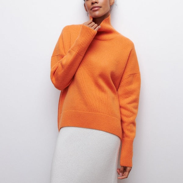 JERSEY OVERSIZE DE PUNTO CUELLO ALTO| MANUELA