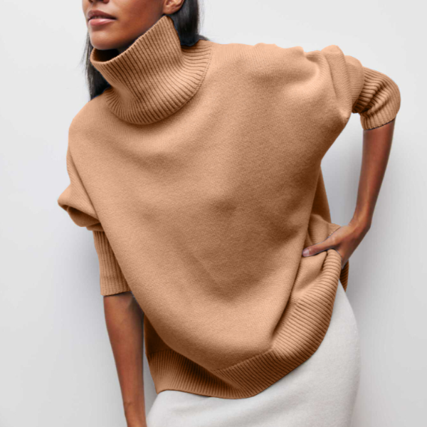 JERSEY OVERSIZE DE PUNTO CUELLO ALTO| MANUELA