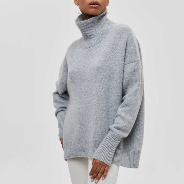JERSEY OVERSIZE DE PUNTO CUELLO ALTO| MANUELA