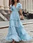 PETAL FLUTTER | VESTIDO MAXI DE GASA