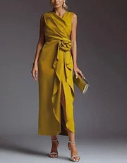 VESTIDO DE CÓCTEL | FLOR ESCULPIDA