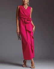 VESTIDO DE CÓCTEL | FLOR ESCULPIDA