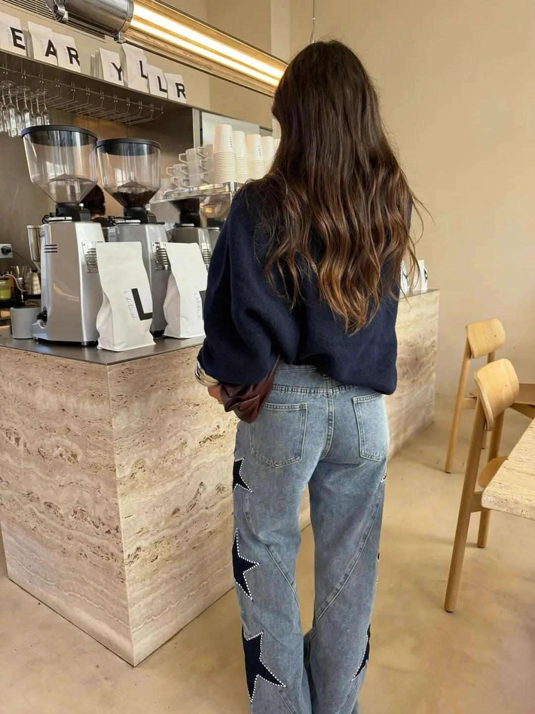 AINARA | Jeans Casual de estrellas