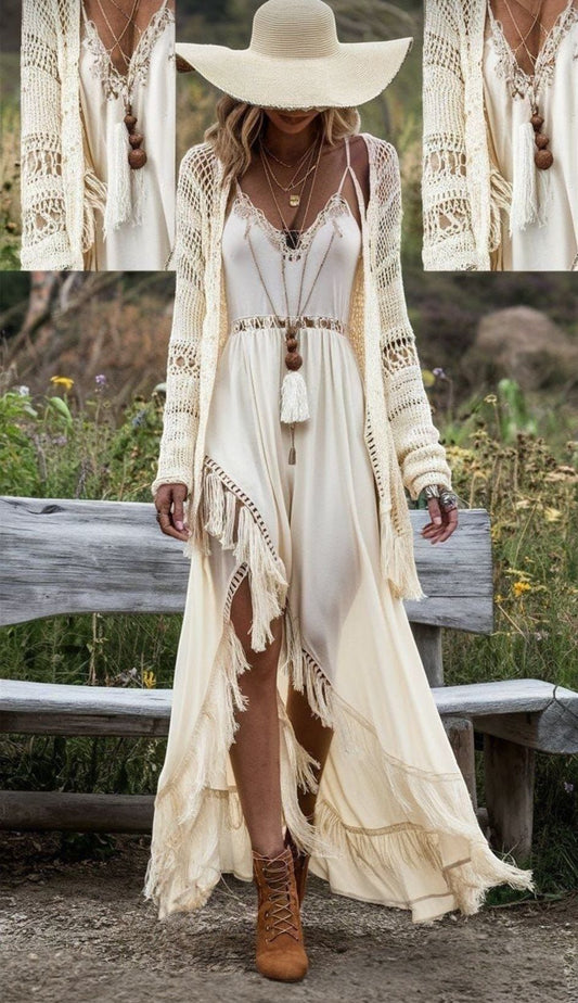 CONJUNTO BOHO DELIAH | ELEGANCIA NATURAL ESTILO ARTESANAL